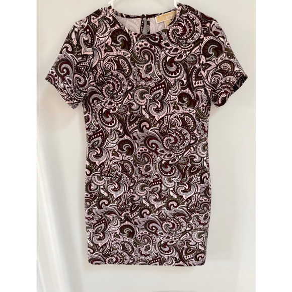 MICHAEL KORS Women's Duffle Dress Paisley Crepe Print - Picture 2 of 4